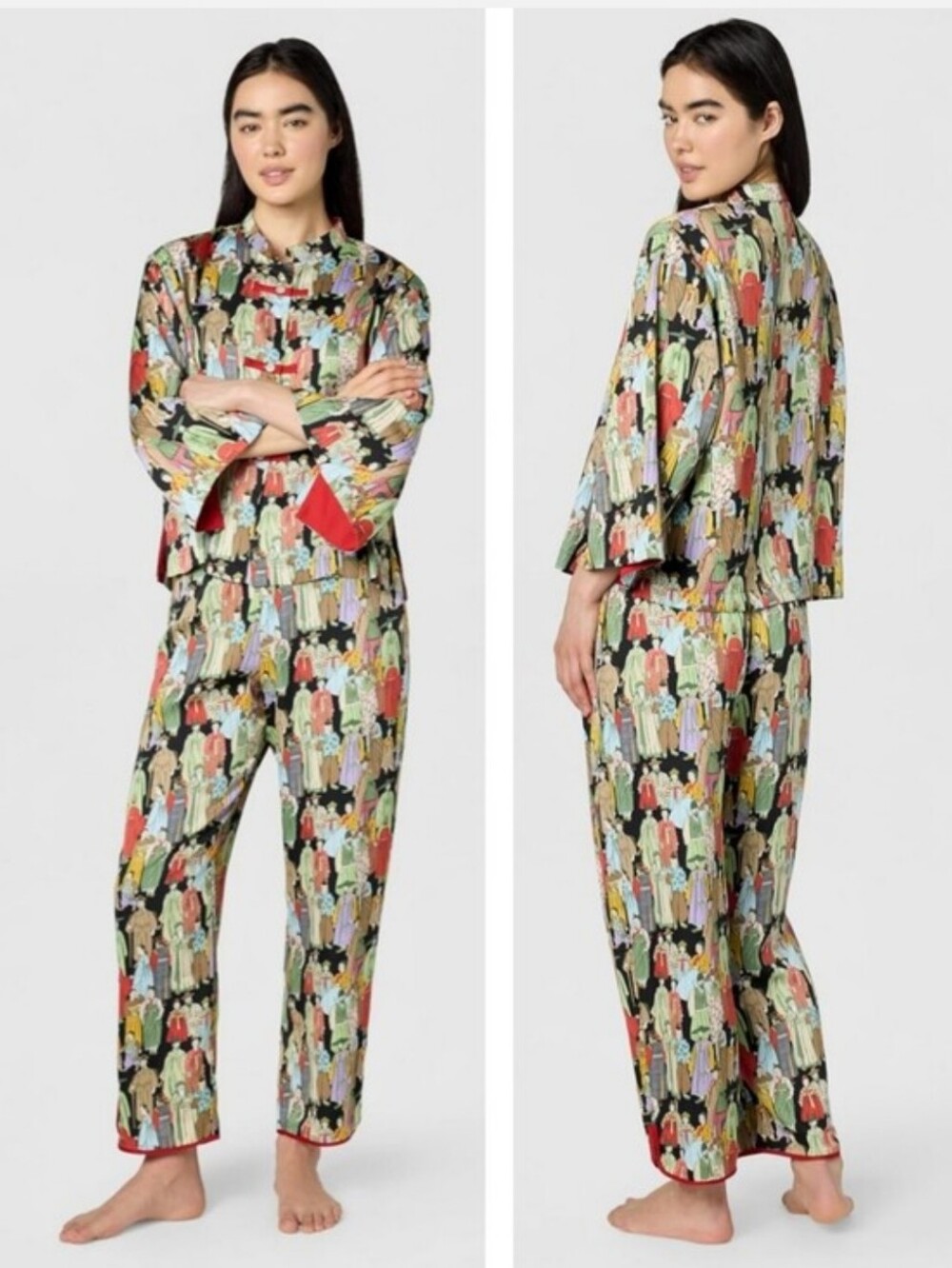 NWT Natori Women's Dynasty Asian Print Pajama Sets XL